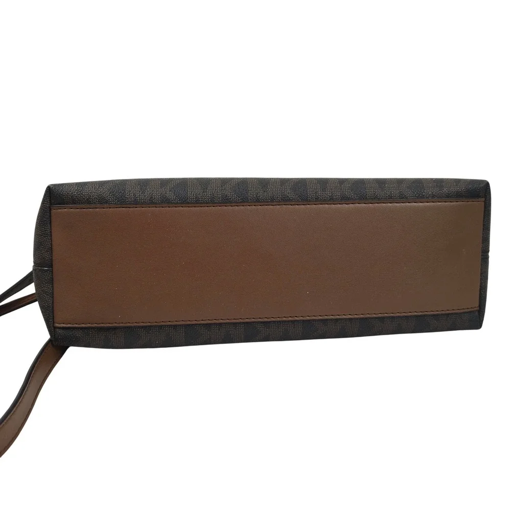 Michael Kors Austen Small Satchel Crossbody Bag 38F1CBAS1B Brown Luggage NICE